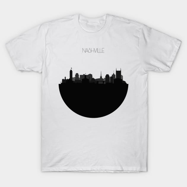 Nashville Skyline V2 T-Shirt by inspirowl